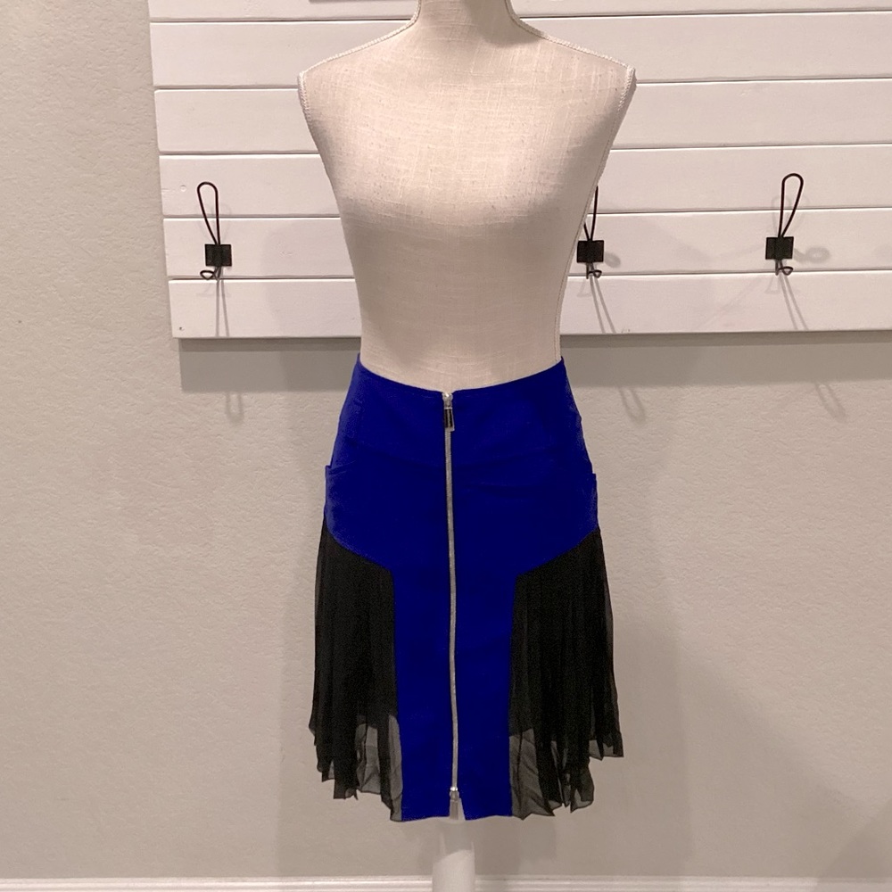 Barbara Bui Skirt Pleated Layers Zip Front